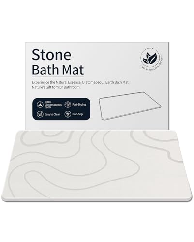 ZIKIBL Stone Bath Mat Diatomaceous