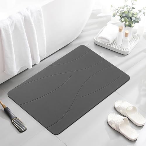 32"x20" Stone Bath Mat Diatomaceous view 4