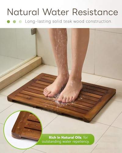 Teak Shower Mat 24 x view 3