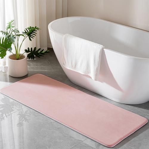 Pink Memory Foam Bath Mat