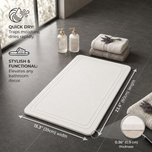 Pebble Nest Stone Bath Mat view 2