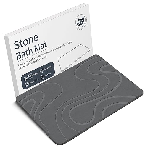 Veeloim Stone Bath Mat Diatomaceous