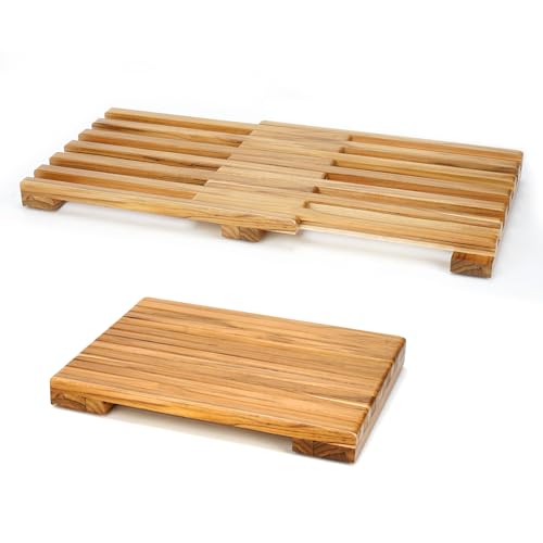 Teak Shower Mat – Adjustable