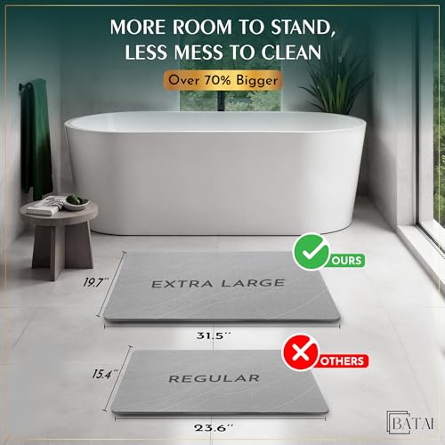 Extra Large Stone Bath Mat view 2