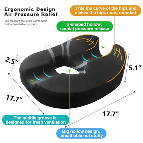 Donut Pillow Coccyx Seat Cushion view 2