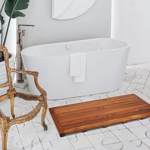 Utoplike Teak Bath Mat Shower view 4