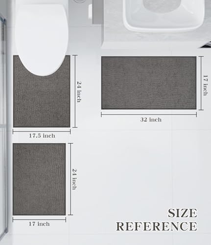 chakme 3 Piece Bathroom Rug view 2