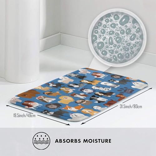 Vlolentlla Puppy Memory Foam Bath Mat view 5