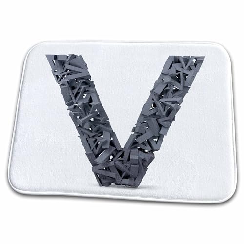 3dRose Monogram Letter V Made