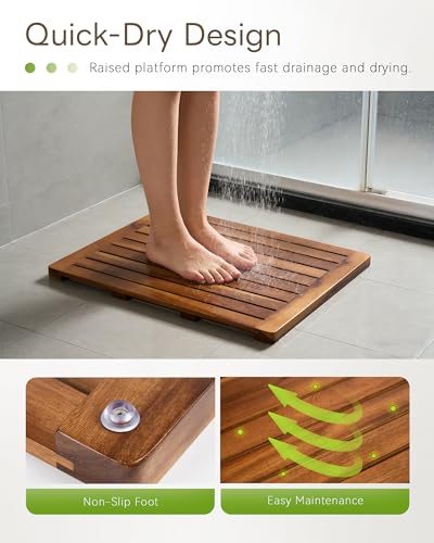 Teak Shower Mat 24 x view 4