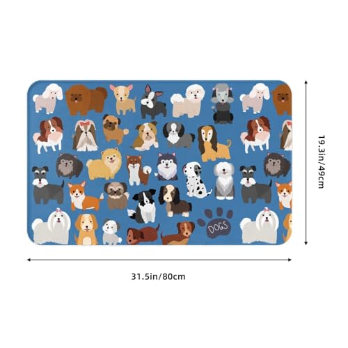 Vlolentlla Puppy Memory Foam Bath Mat view 3
