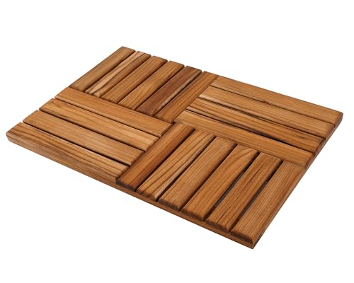 Utoplike Teak Wood Bath Mat