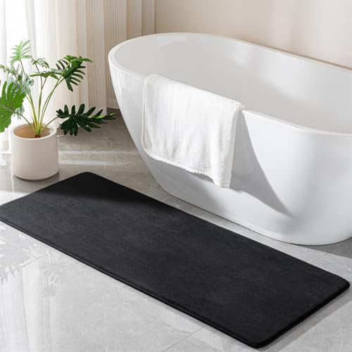 Black Memory Foam Bath Mat