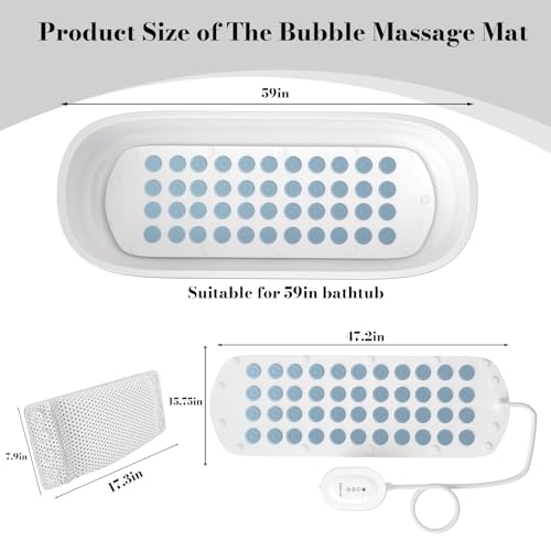 Giztud Bubble Bath Mat with view 5