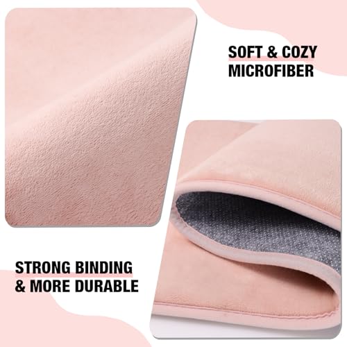 Pink Memory Foam Bath Mat view 3