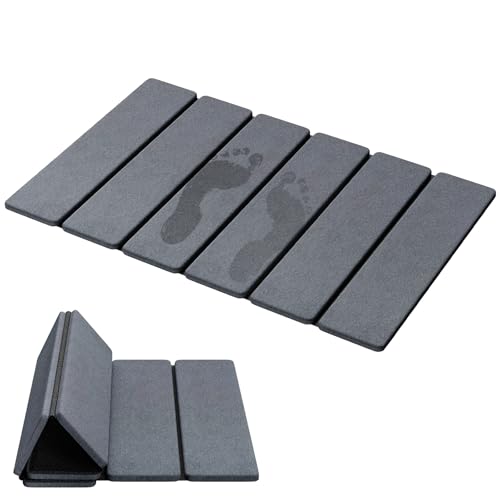 Luxspire Stone Bath Mat Foldable