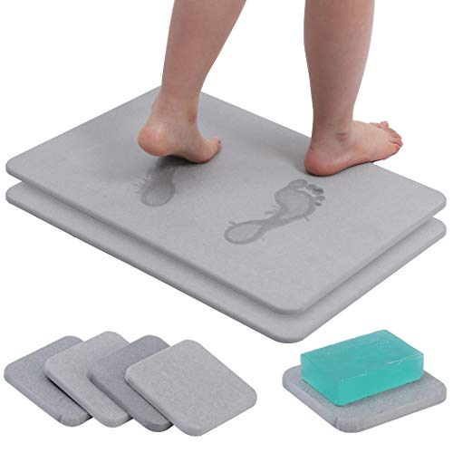 Stone Bath Mat Diatomaceous Large