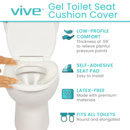 Vive Gel Toilet Seat Cushion view 2