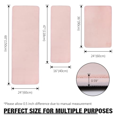 Pink Memory Foam Bath Mat view 2