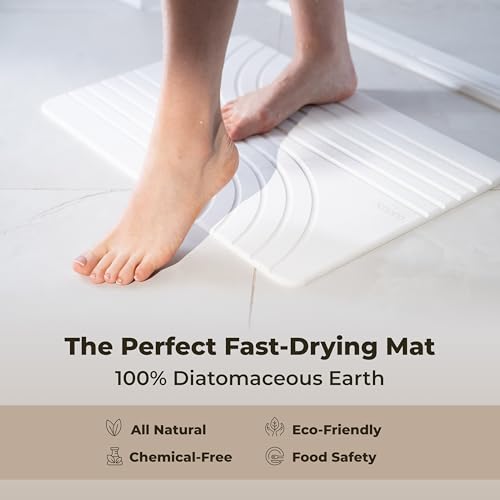 TOSORO Stone Bath Mat Diatomaceous view 4
