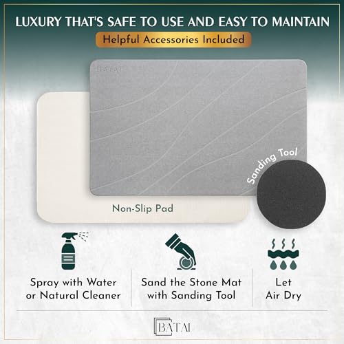 Extra Large Stone Bath Mat view 4