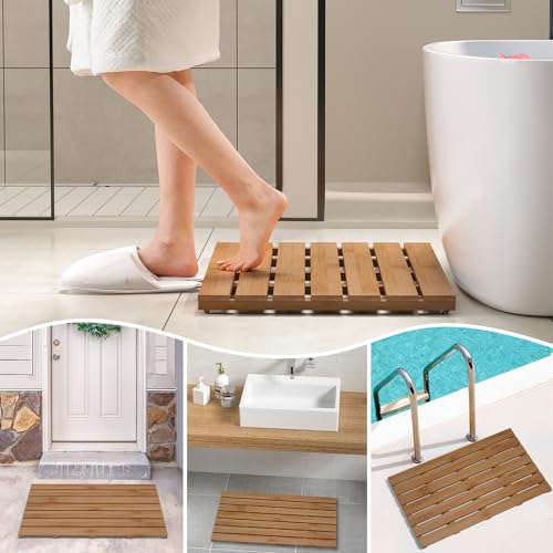 Domax Wooden Bamboo Bath Shower view 4