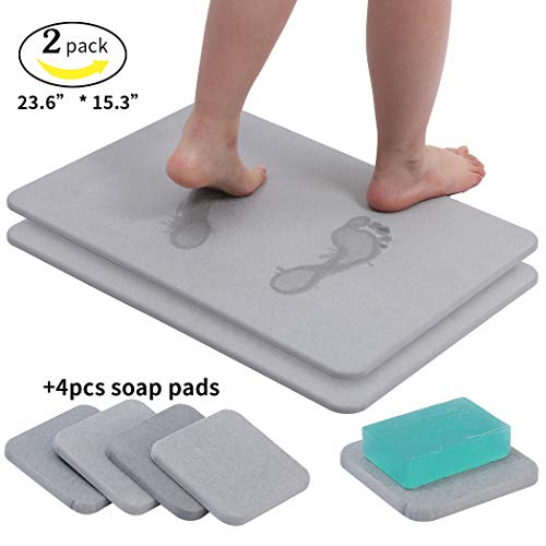 Stone Bath Mat Diatomaceous Large view 4