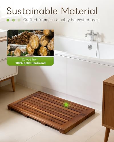 Teak Shower Mat 24 x view 2