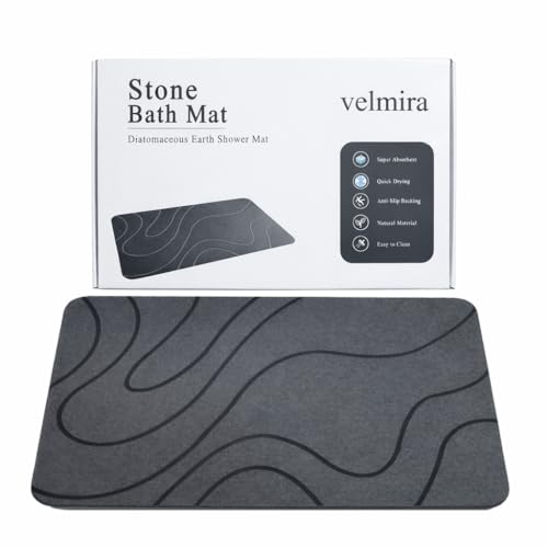 velmira Stone Bath Mat Quick