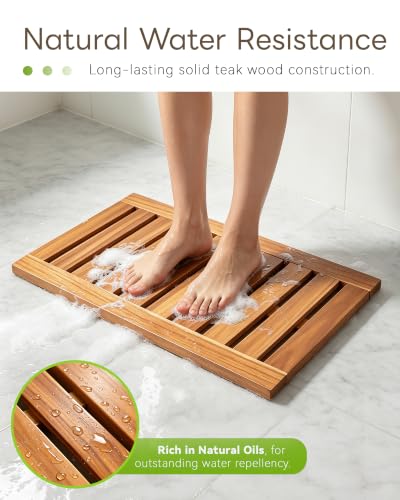 Teak Shower Mat 24 x view 3