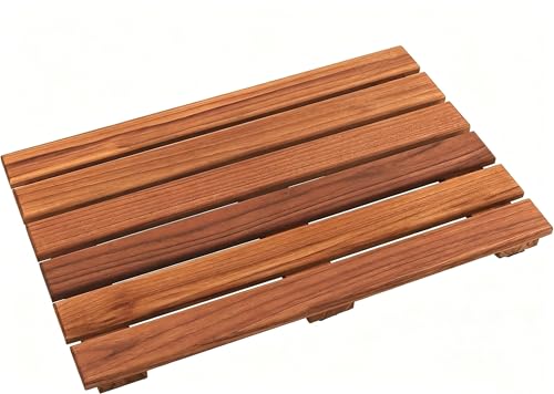 VaeFae Teak Shower Mat Non-Slip