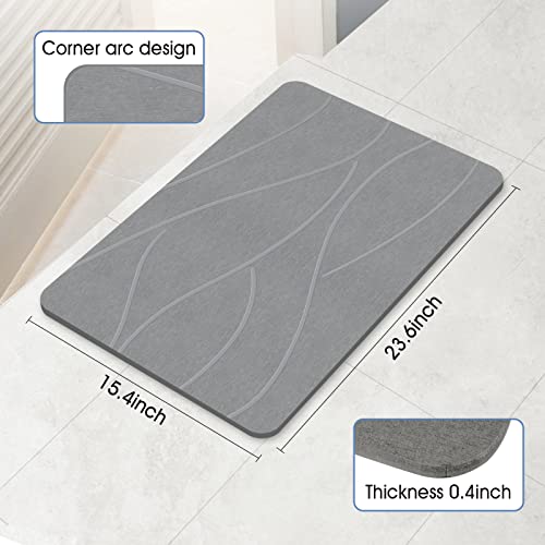 Veeloim Stone Bath Mat Diatomaceous view 4