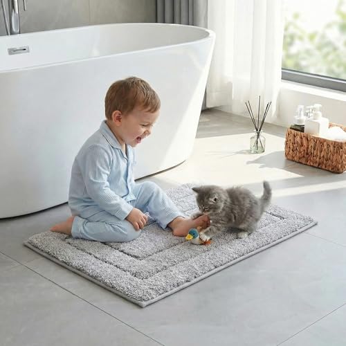 GRANNY SAYS Gray Bathroom Rugs view 4