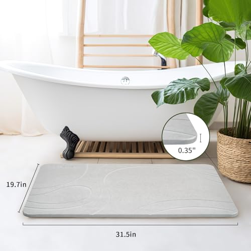 XMarrat Large Stone Bath Mat view 4