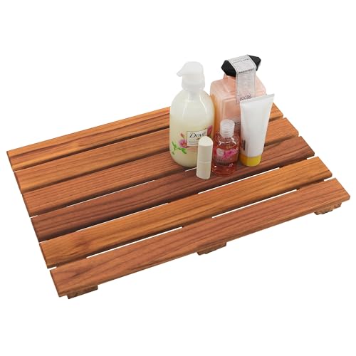 VaeFae Teak Shower Mat Non-Slip