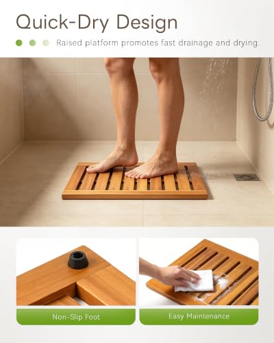 Teak Shower Mat 24 x view 4