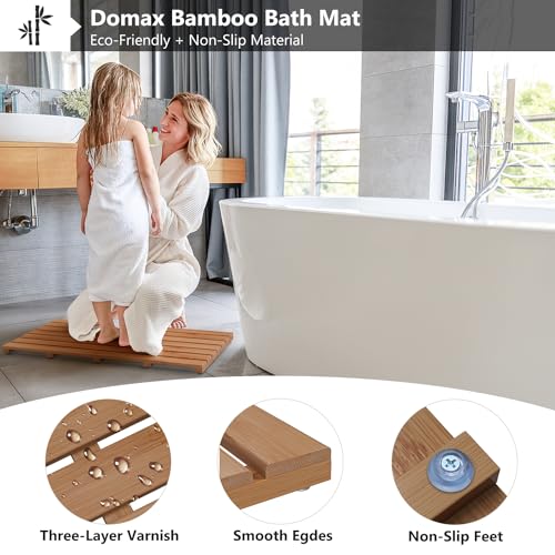 Domax Wooden Bamboo Bath Shower view 5