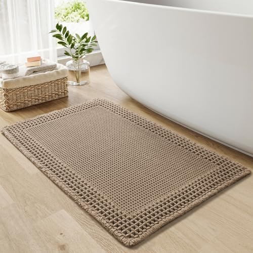 RESARE Waffle Bath Mat Super view 2