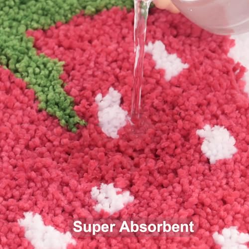 Anybar Cute Strawberry Bath Mat view 5