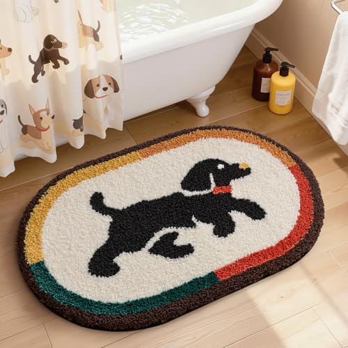 LUMI Oval Dog Bath Mat view 3