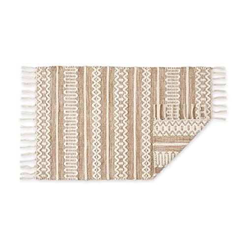 DII Chenille Stripe Woven Bath Rug view 3