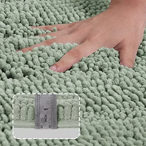 Turquoize Sage Green Bathroom Runner view 3
