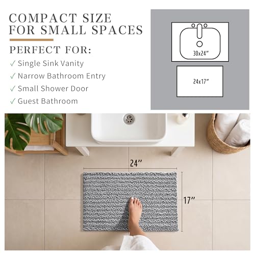 Yimobra Bathroom Rugs Non Slip view 2