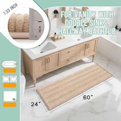 Yimobra Chenille Bathroom Runner Rug view 2