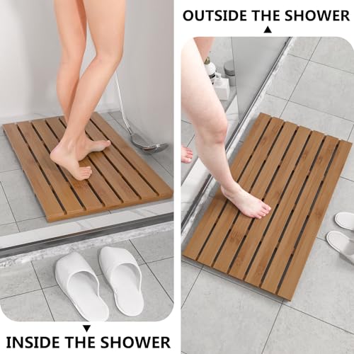Domax Wooden Bamboo Bath Shower view 2