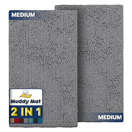 Muddy Mat® 2-Piece Grey Medium