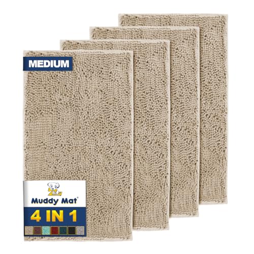 Muddy Mat® 4-Piece Beige Medium
