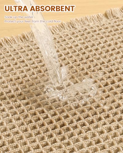 Smiry Waffle Bath Mat 30x20 view 5