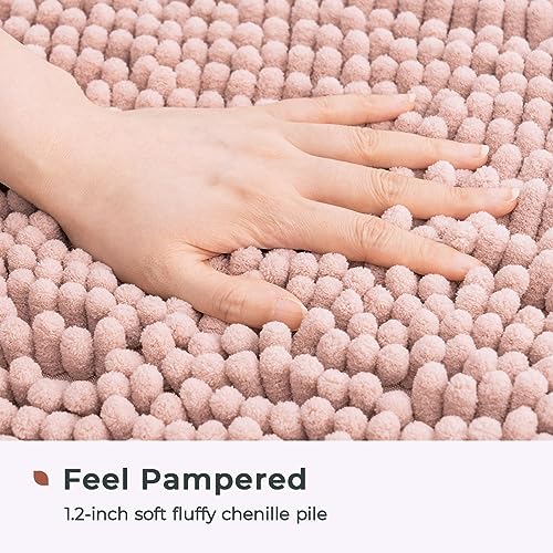 FRESHMINT Chenille Bathroom Rugs Mat view 3