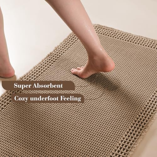 RESARE Waffle Bath Mat Super view 4